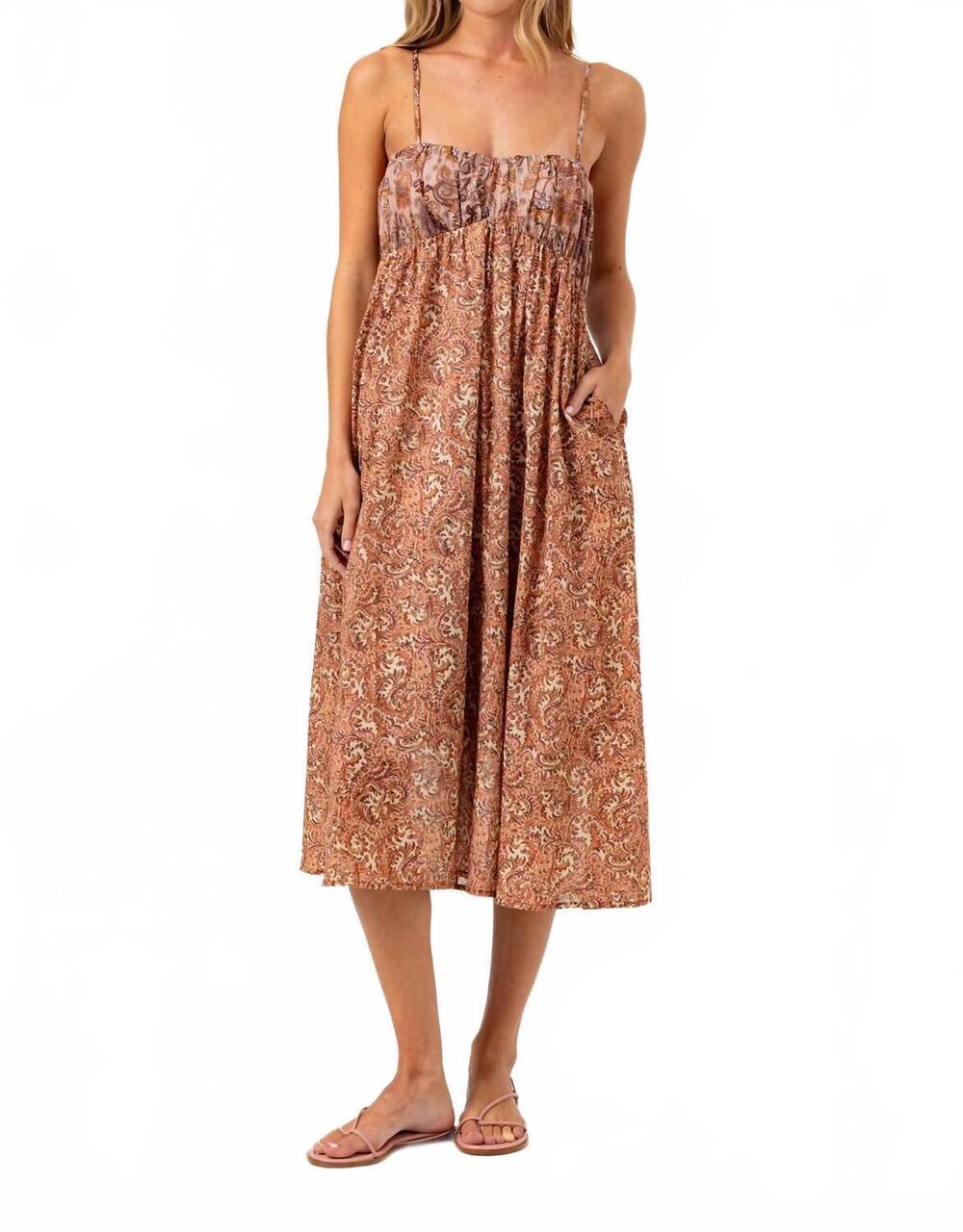 NEW SUNDAYS barker midi dress in floral vine